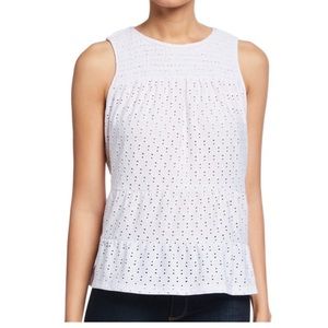 Michael Kors Eyelet Sleeveless Top, Plus Size XXL NWT $88.00